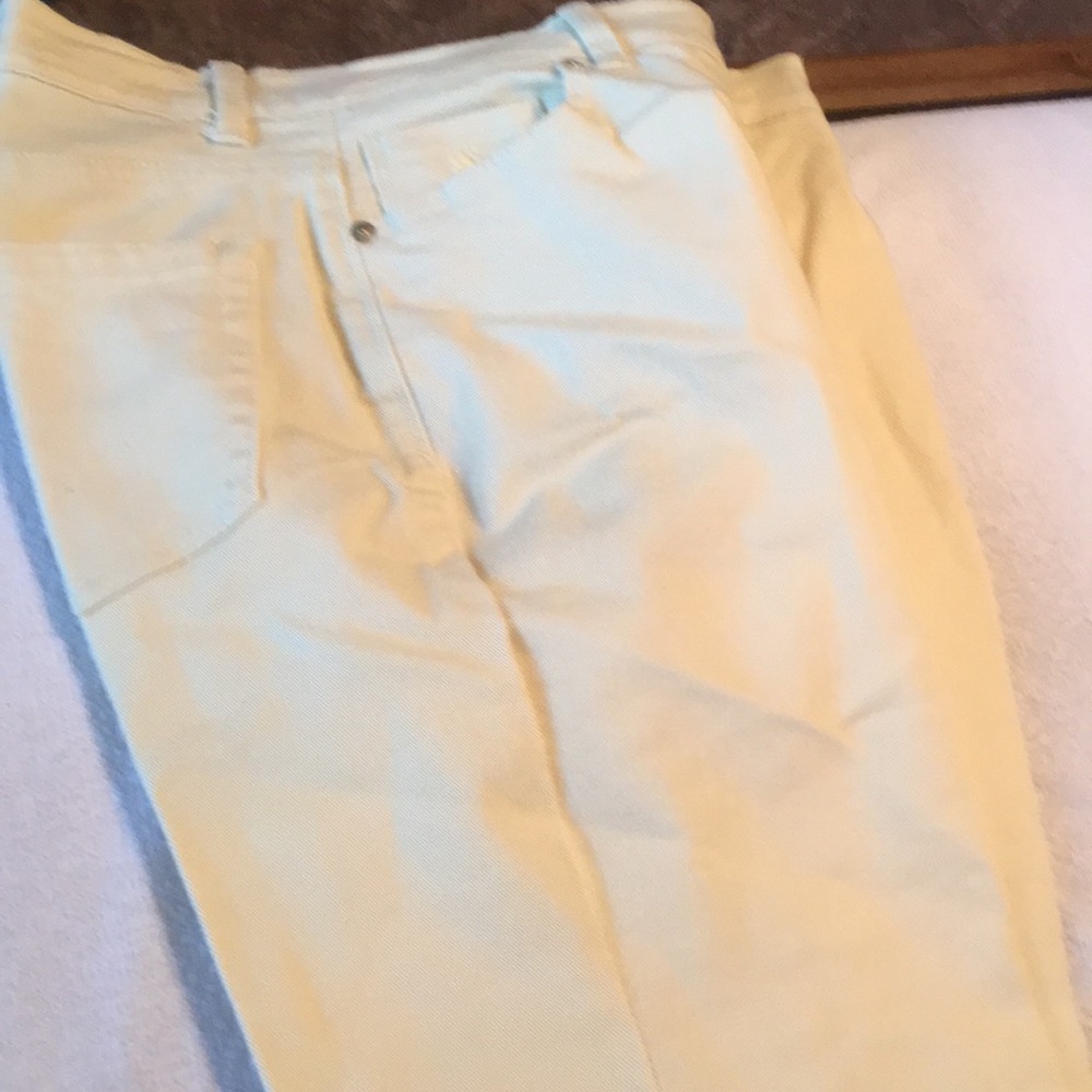 Jeans. Pale yellow